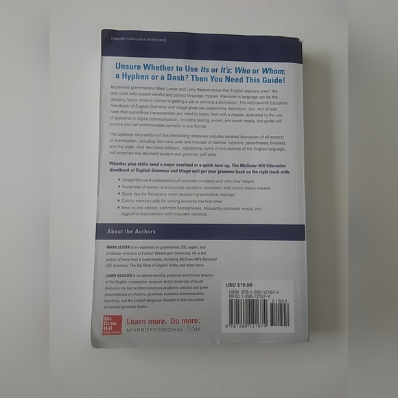 English Grammar and Usage Book, McGraw-Hill Third Edition - Picture 2 of 7